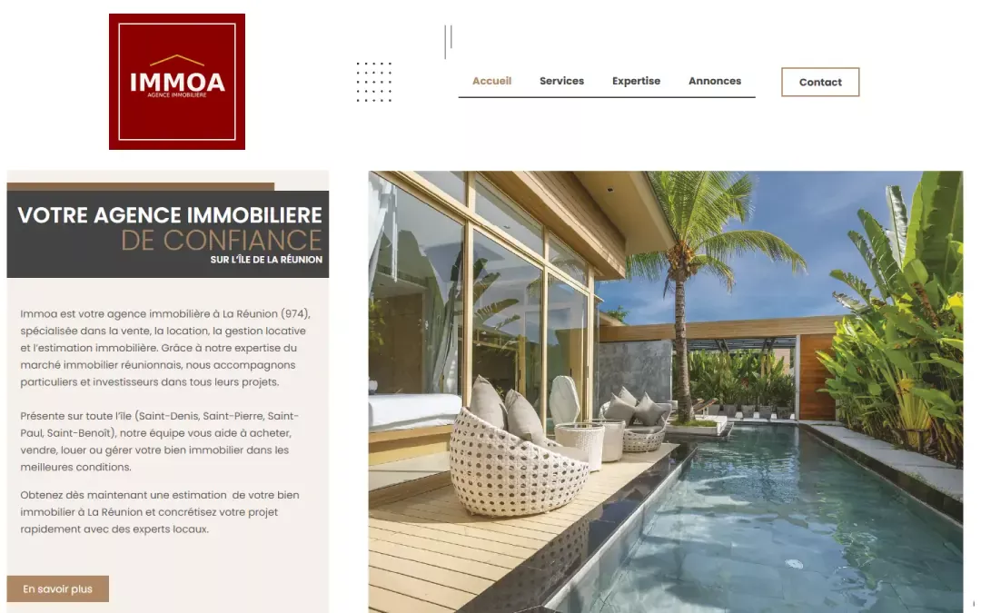 Aperçu du site Immoa